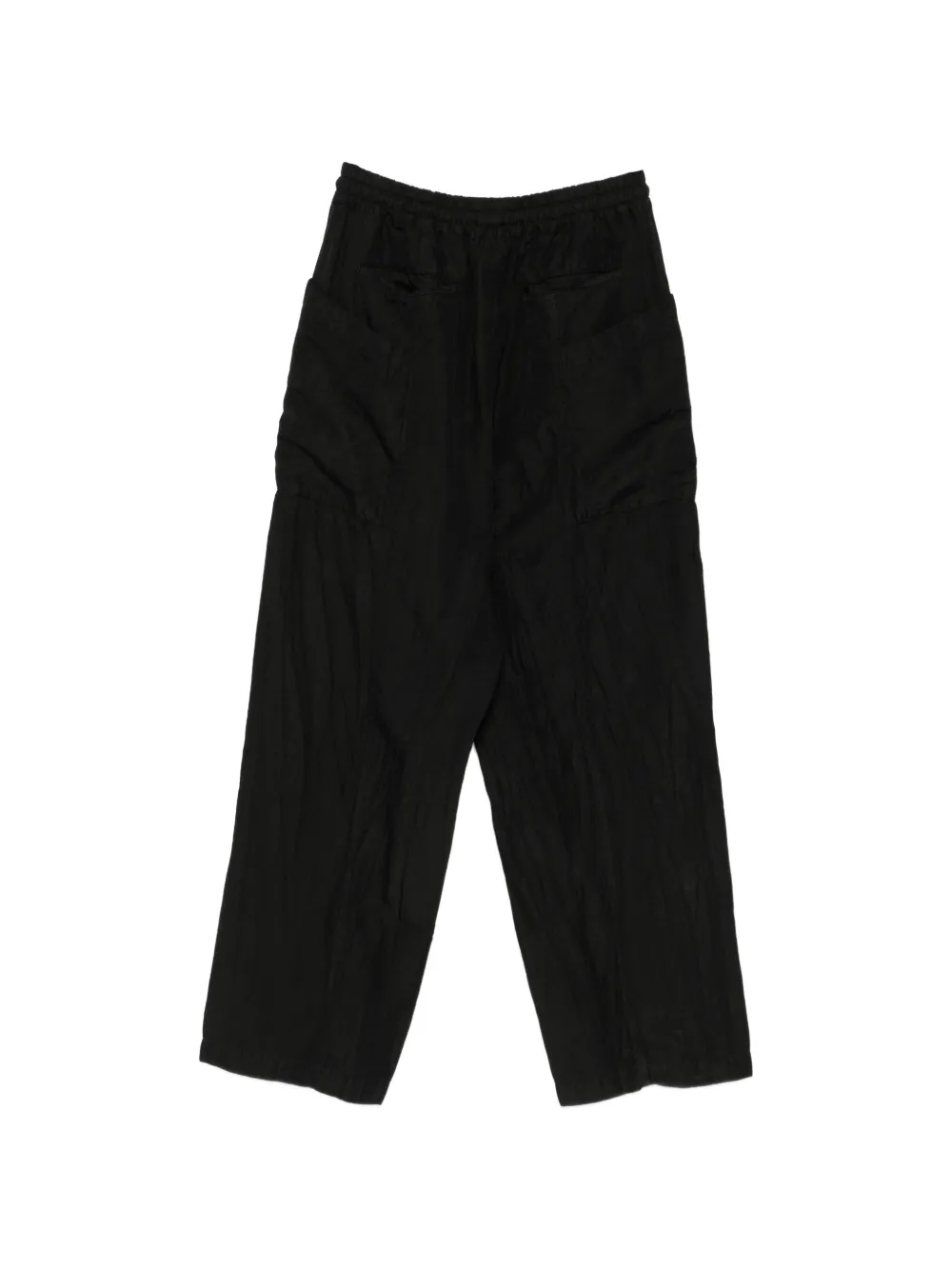 Comme des Garçons Homme Broek met elastische taille en trekkoord Zwart