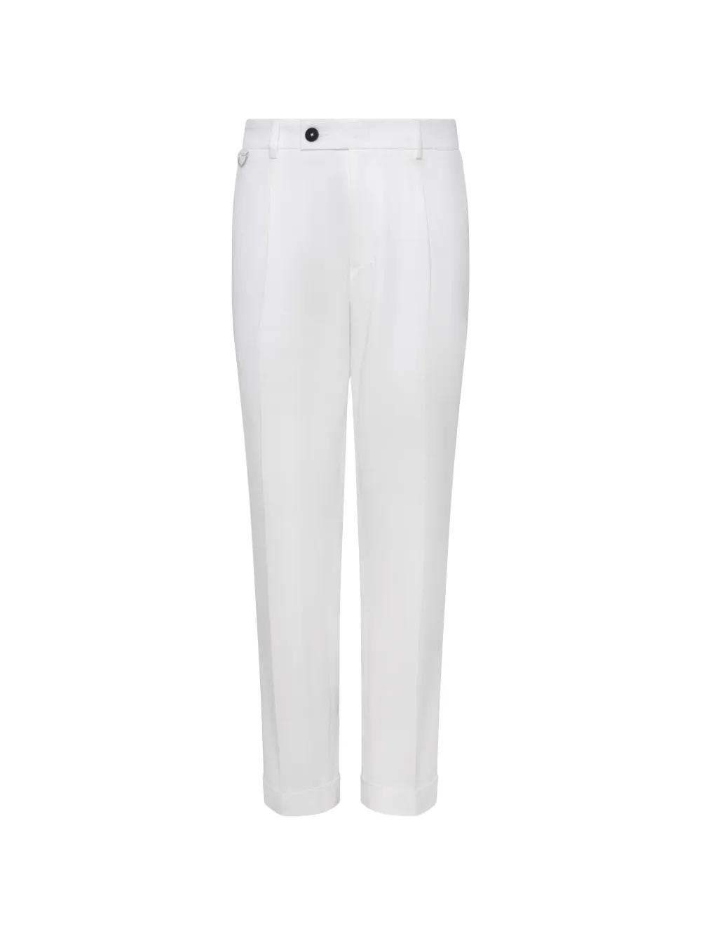 Low Brand pressed-crease button-fastening trousers - Bianco