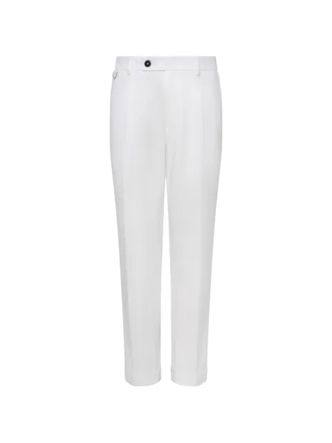 Low Brand pressed-crease button-fastening trousers