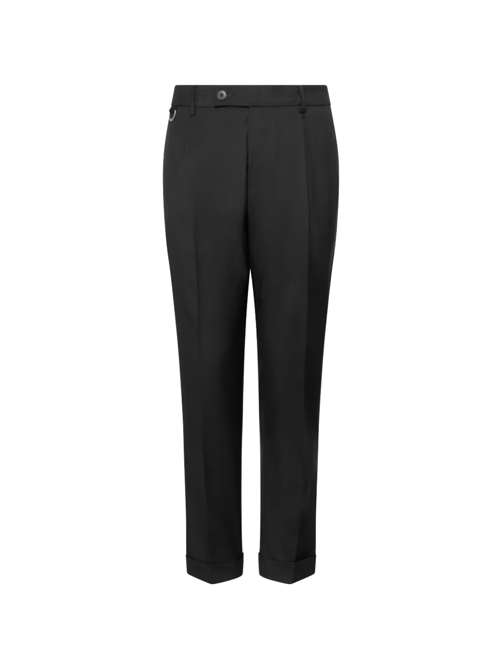 Low Brand pleated turn-up trousers - Nero