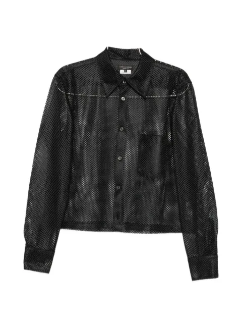 Comme des Garçons Homme Plus mesh chest-pocket shirt
