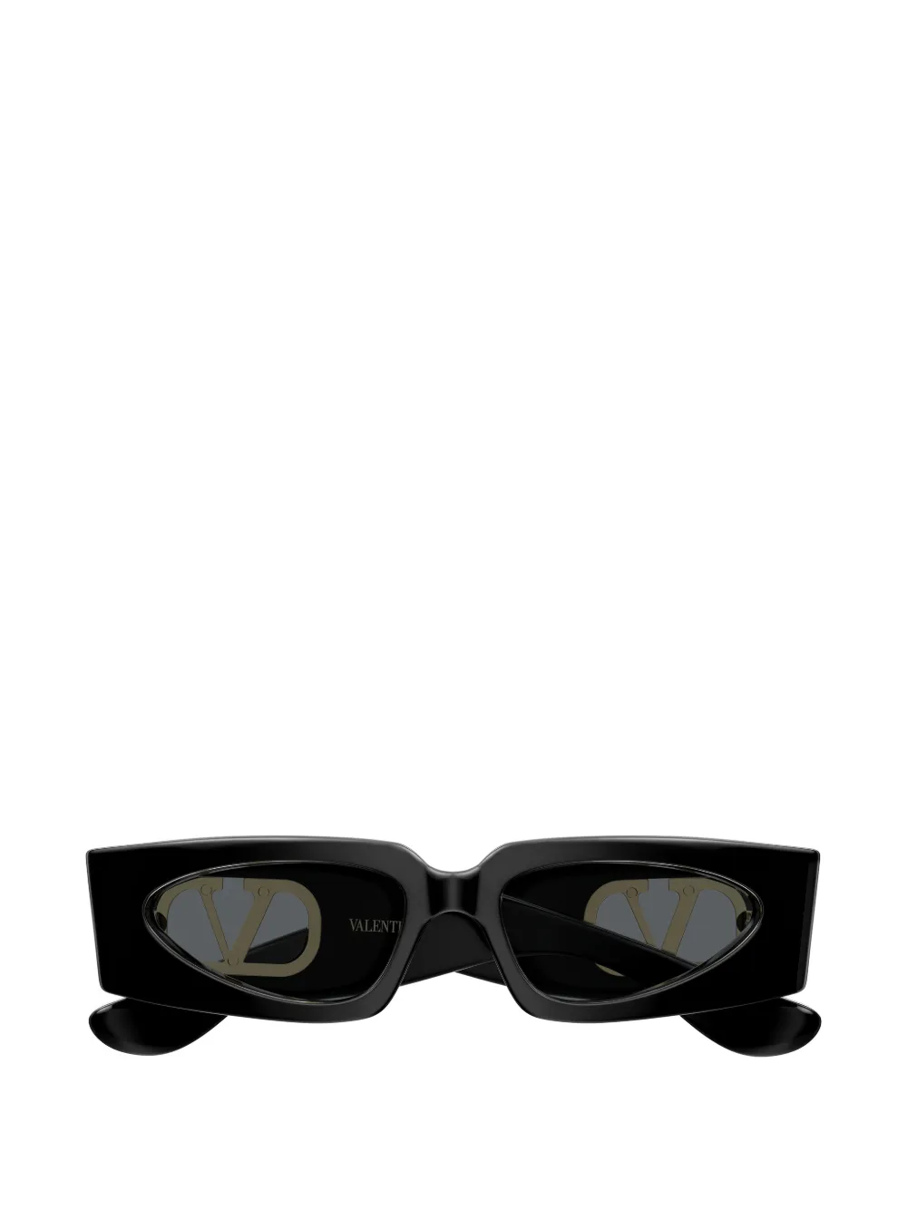 VALENTINO GARAVANI EYEWEAR VLogo Signature geometric-frame sunglasses - Nero