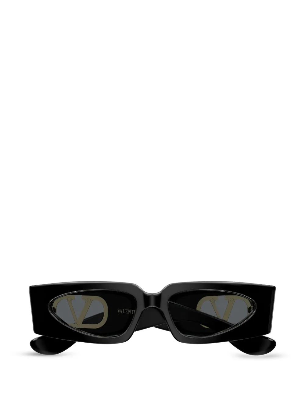 VALENTINO GARAVANI EYEWEAR VLogo Signature geometric-frame sunglasses - Nero