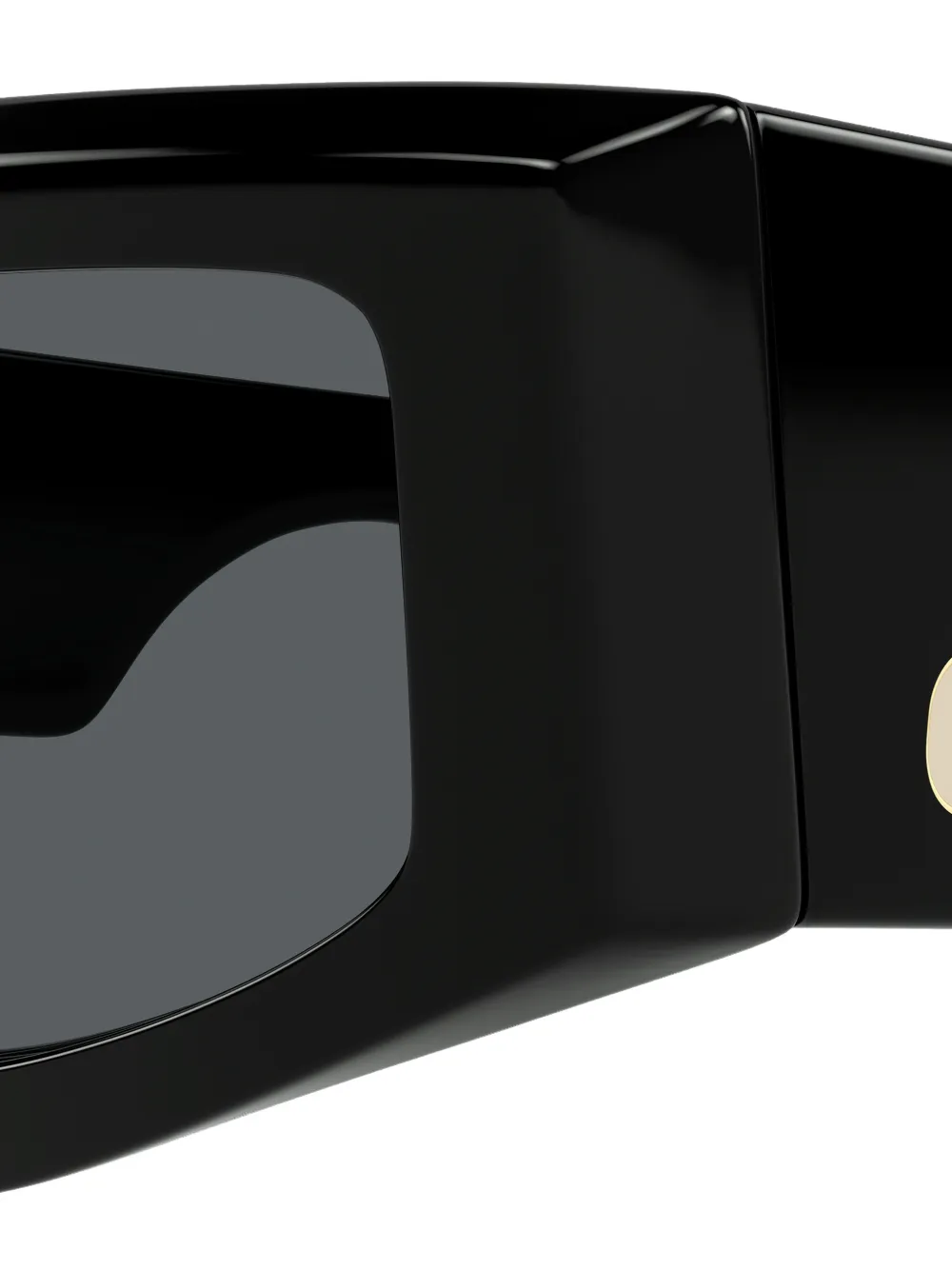 VALENTINO GARAVANI EYEWEAR VLogo zonnebril met geometrisch montuur Zwart