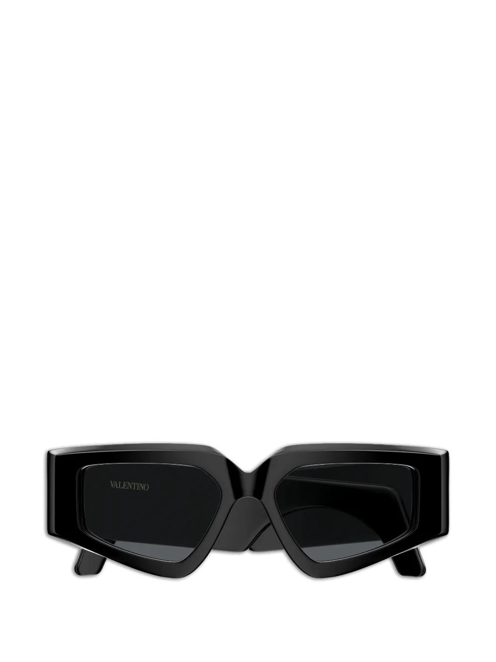 VALENTINO GARAVANI EYEWEAR VLogo geometric-frame sunglasses - Nero
