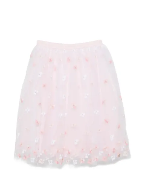 Tartine Et Chocolat floral-embroidered skirt