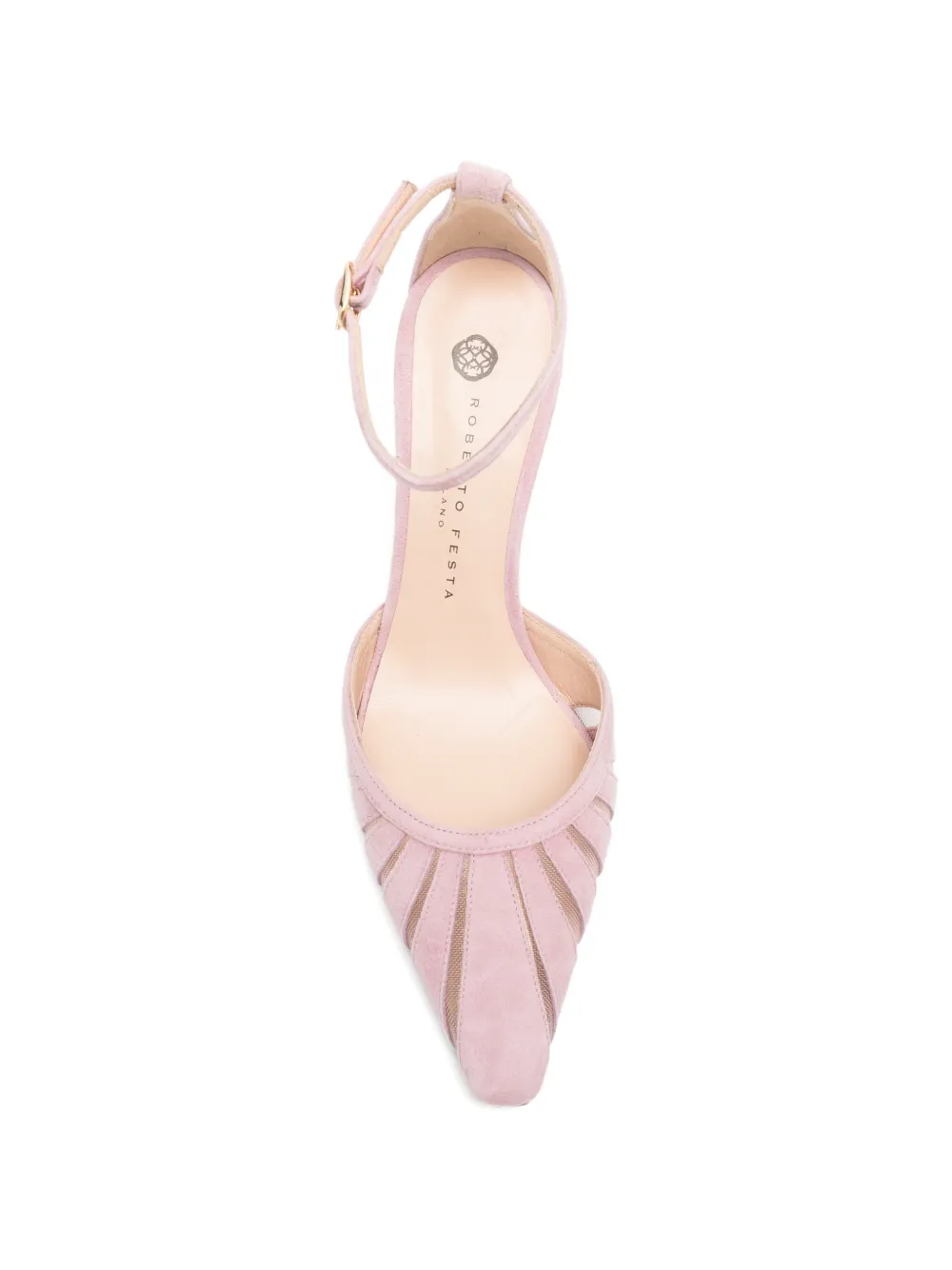 Roberto Festa Val pumps met enkelbandje en hak Roze