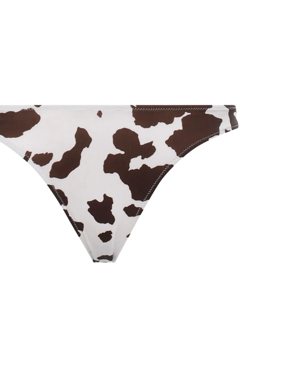 MC2 Saint Barth Bikini met koeien-print Wit