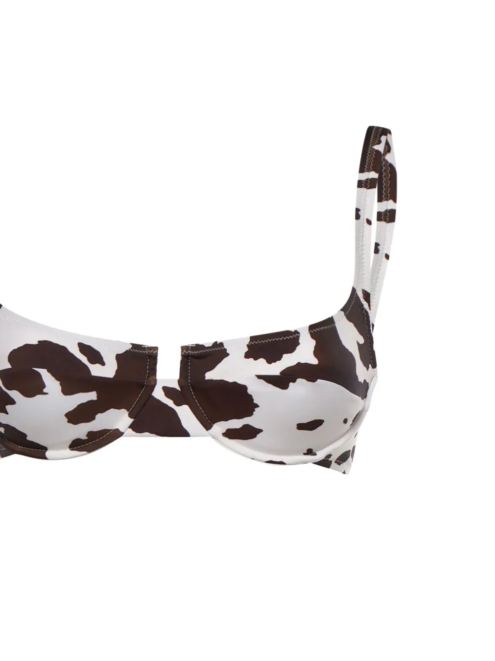 MC2 Saint Barth Bikini met koeien-print Wit