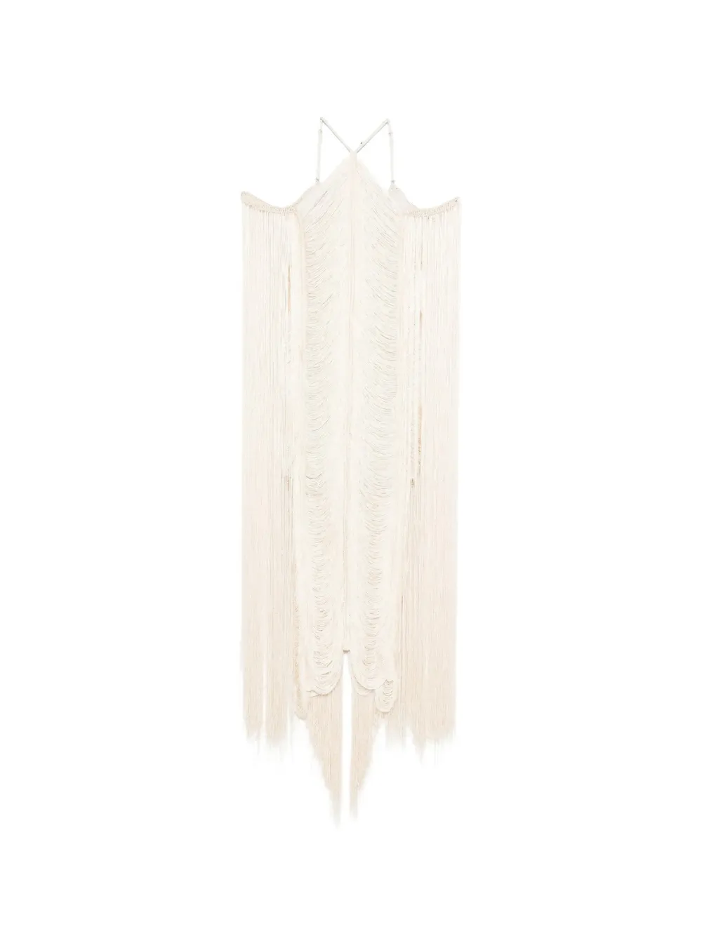 Bless Jade fringed dress - Toni neutri