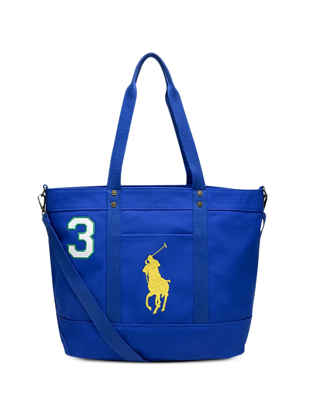 POLO RALPH LAUREN KIDS logo-embroidered shoulder bag - Blu