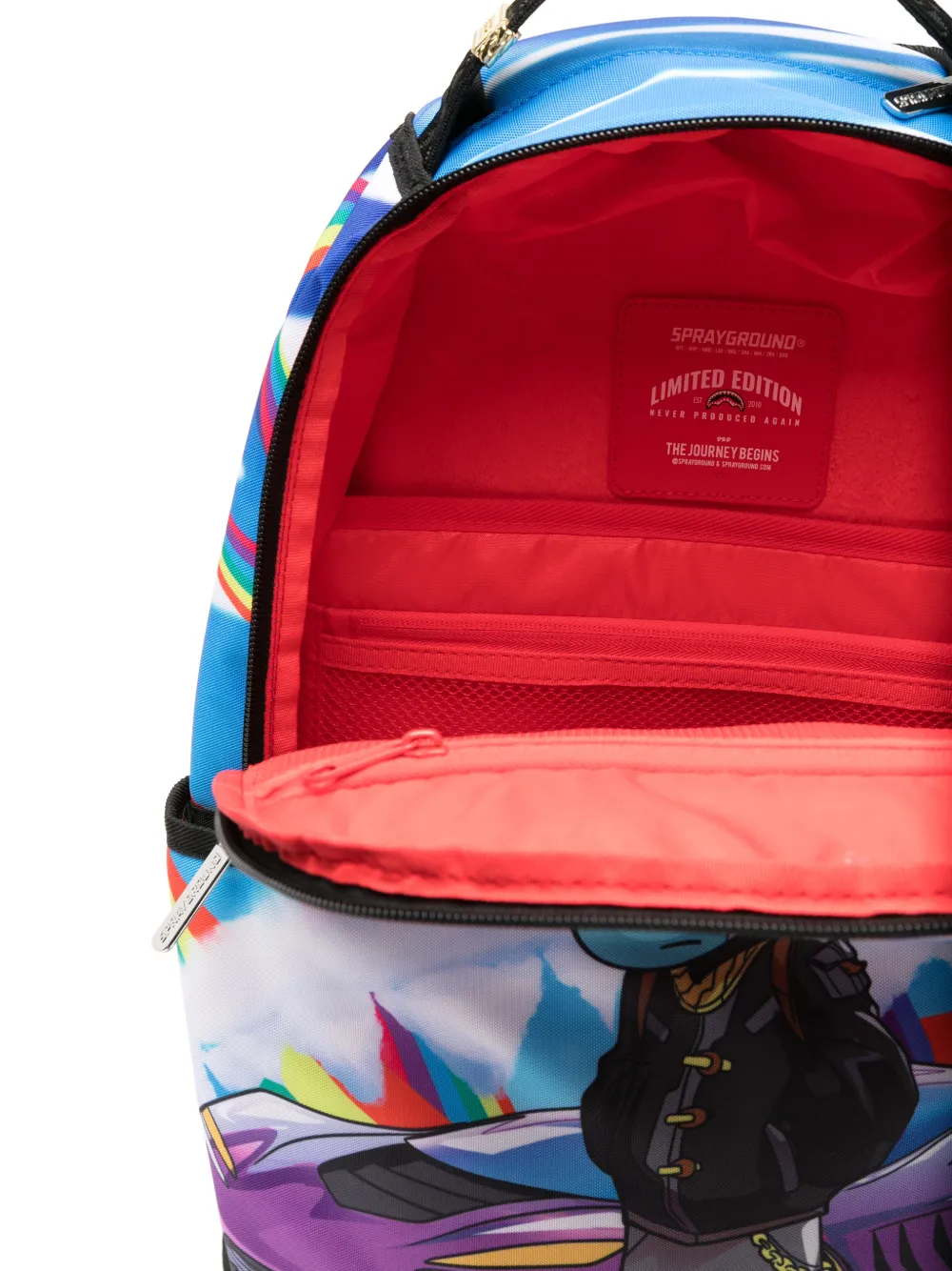sprayground kid Rugzak met eenhoornprint Blauw