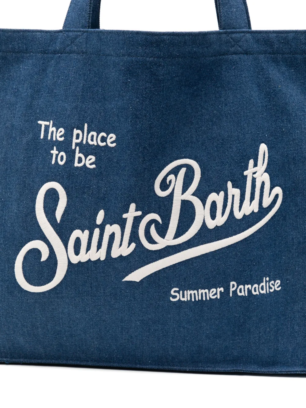 MC2 Saint Barth Schoudertas met logoprint Blauw
