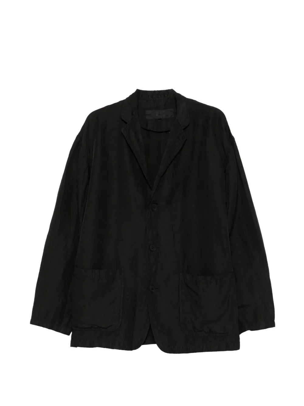 Comme des Garçons Homme patch-pocket button-up blazer - Nero