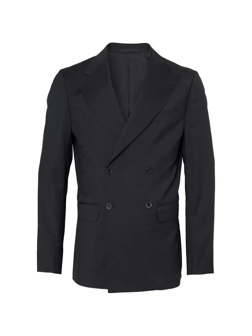 Low Brand double-breasted peak-lapel blazer - Black