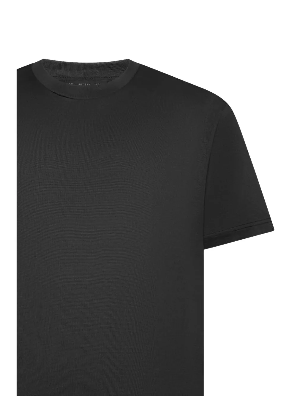 Low Brand T-shirt met ronde hals Zwart
