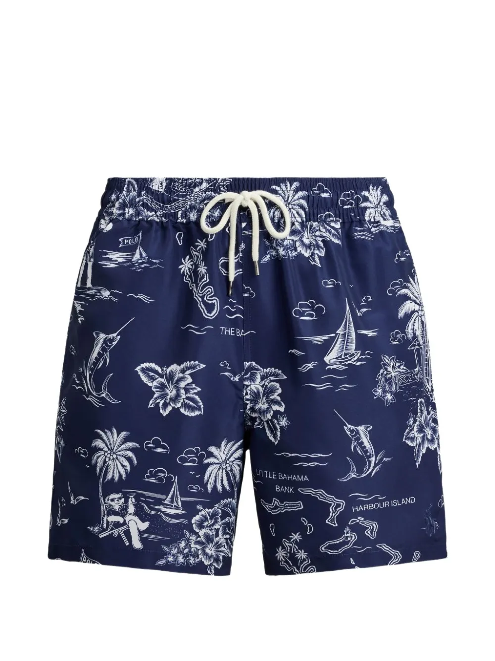 Polo Ralph Lauren bear-print swim shorts - Blu