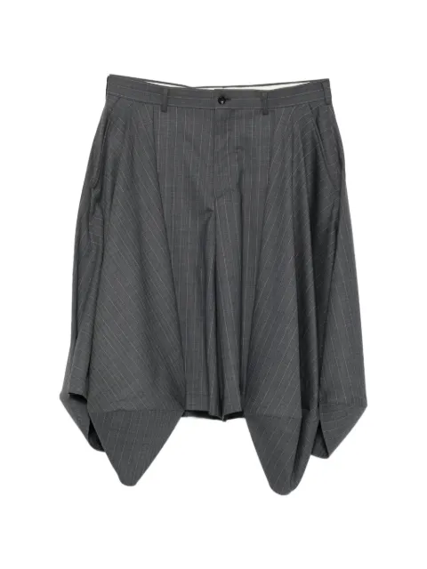 Comme des Garçons Homme Plus pinstripe-pattern handkerchief-hem shorts