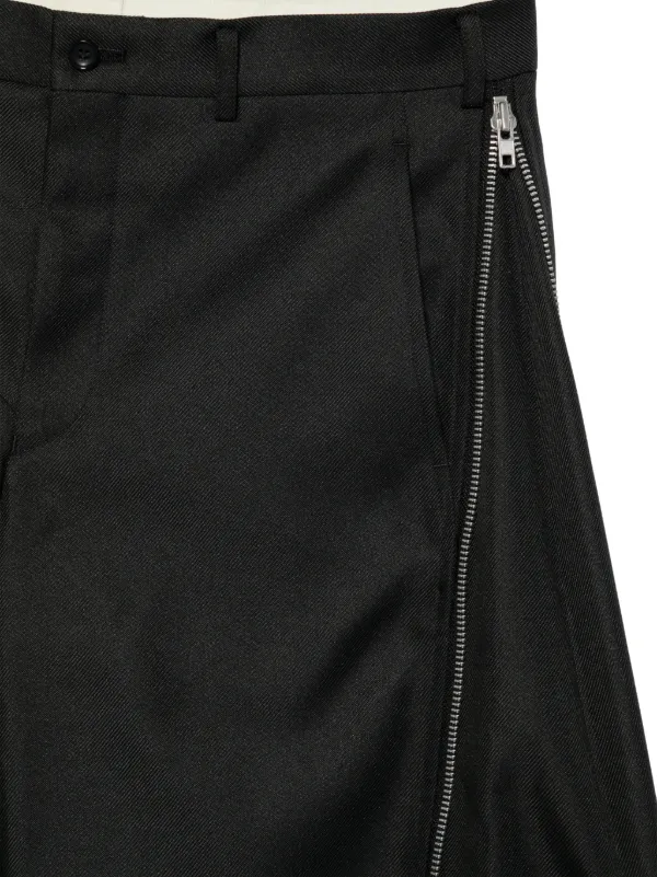 Comme Des Garçons Homme Plus ジップディテール パンツ | ブラック