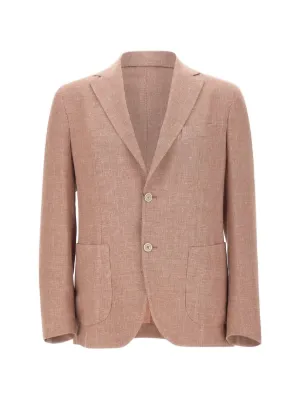 Giorgio Armani double-breasted Linen Jacket | Neutrals | FARFETCH AO