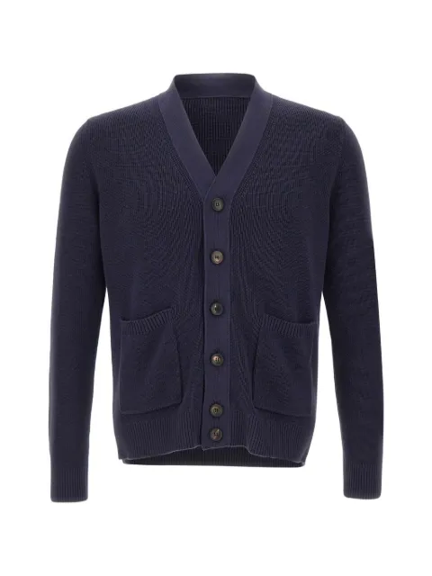 Filippo De Laurentiis V-neck ribbed-trim cardigan