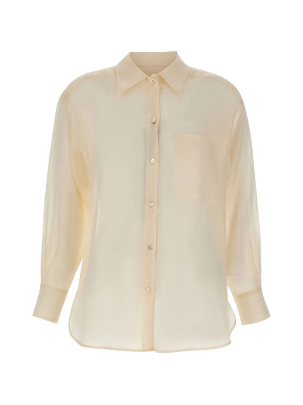 Marella semi-sheer shirt - Toni neutri
