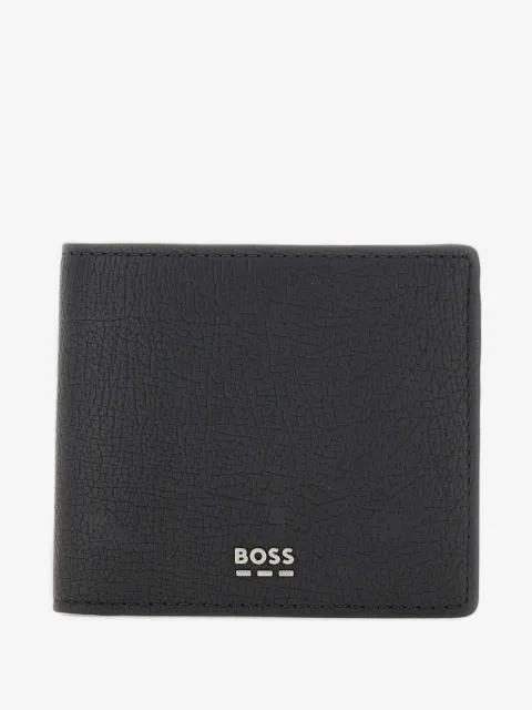 BOSS Billfold grained-leather wallet