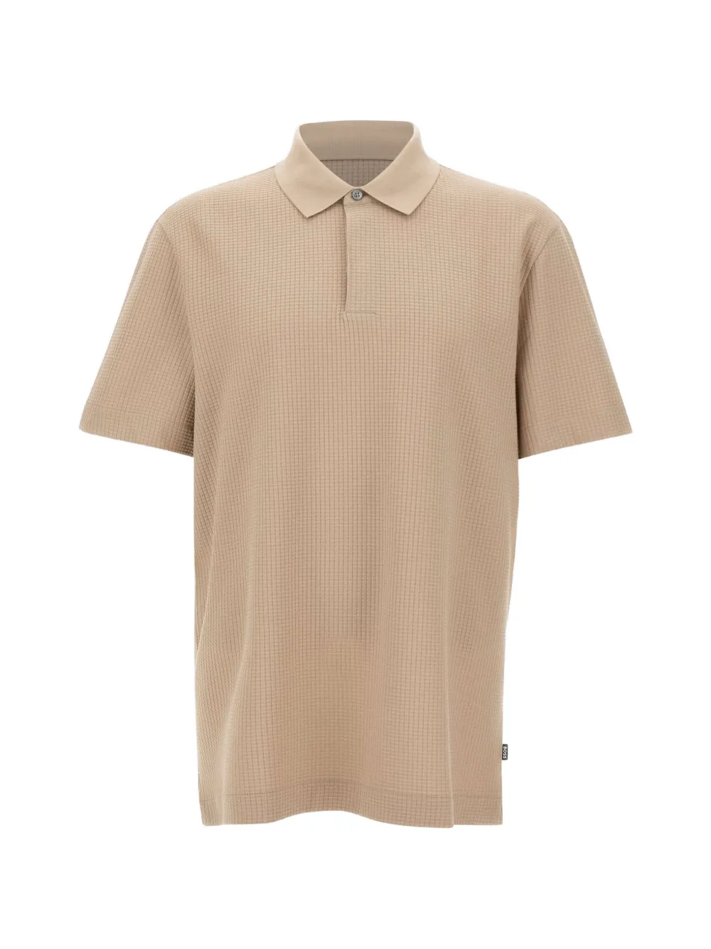BOSS checked jacquard polo shirt - Nude