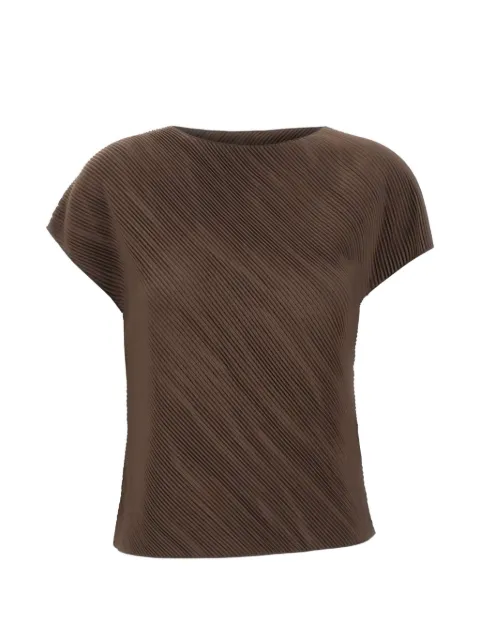 Vince pleated cap-sleeve top