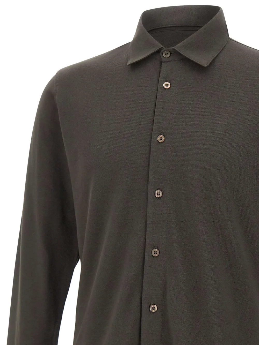 Kangra Katoenen-piqué jersey T-shirt Groen