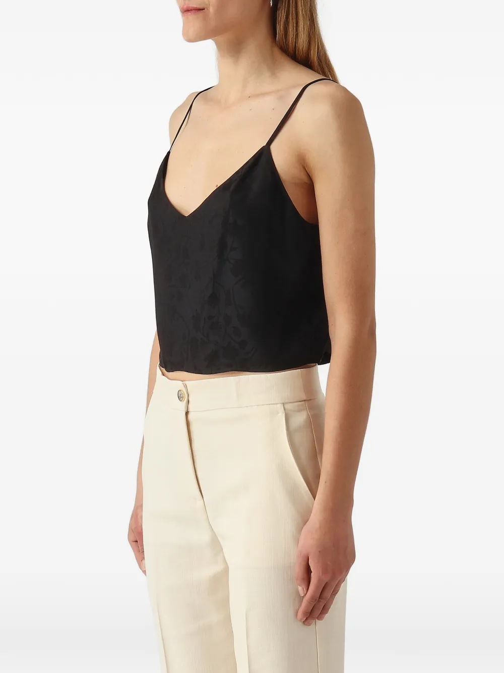 PINKO Hemd met bloemen-jacquard Zwart