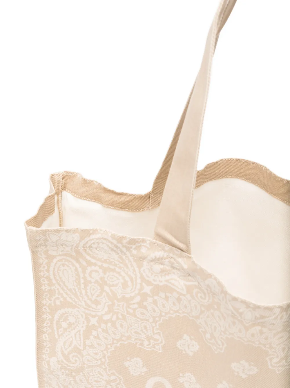MC2 Saint Barth Essential strandtas met paisley-print en logo Beige