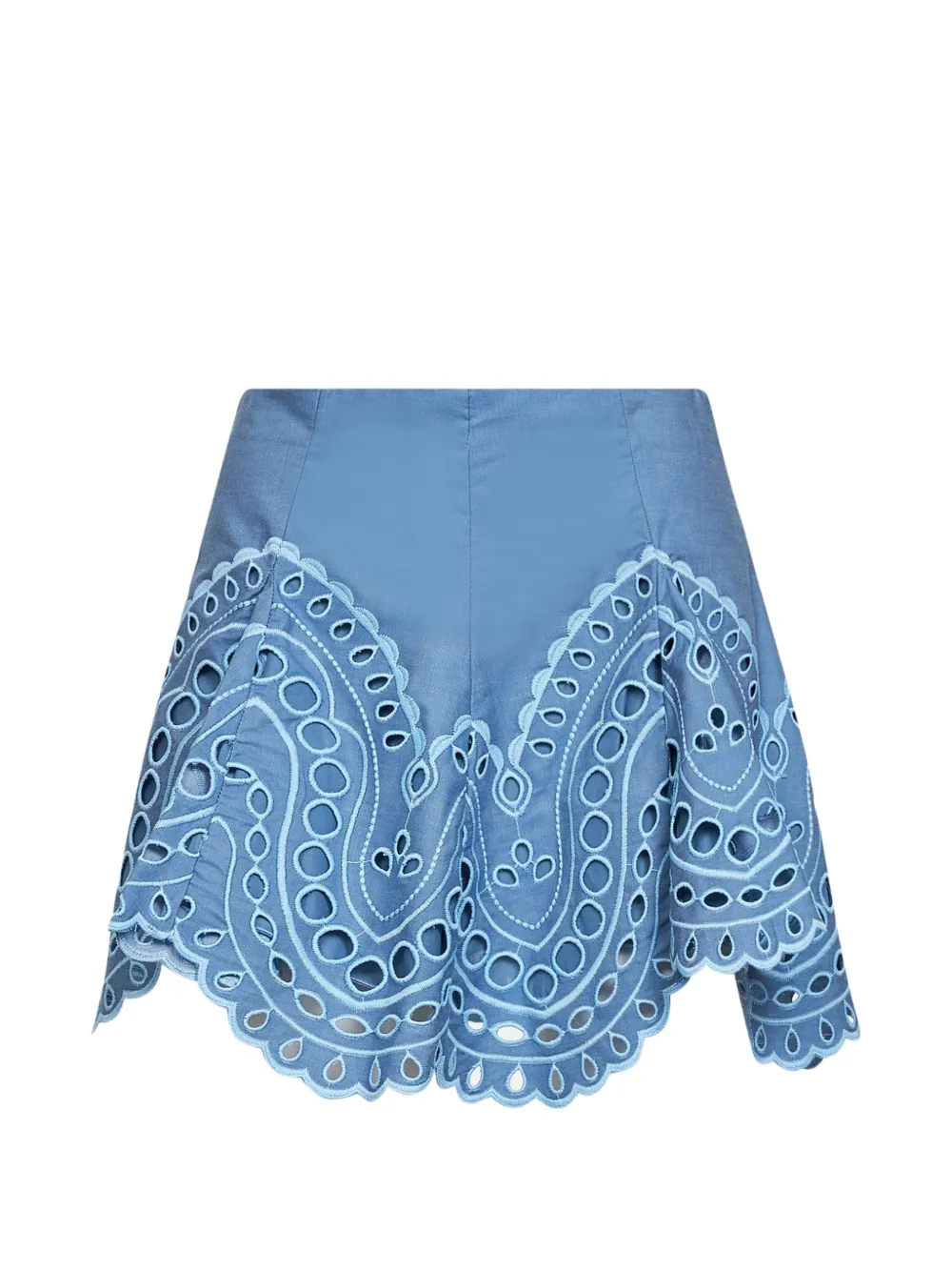 Charo Ruiz Ibiza Dune broderie-anglaise shorts - Blu