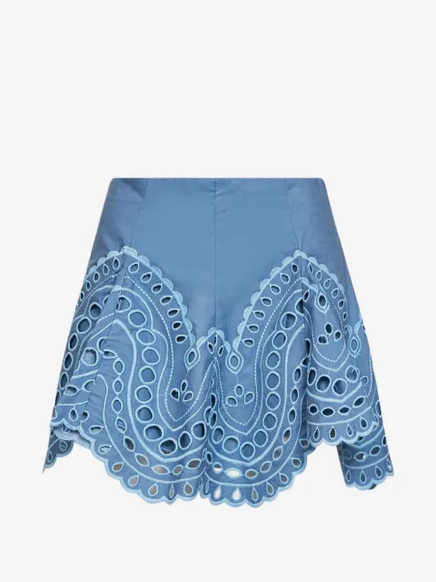 Charo Ruiz Ibiza Dune broderie-anglaise shorts
