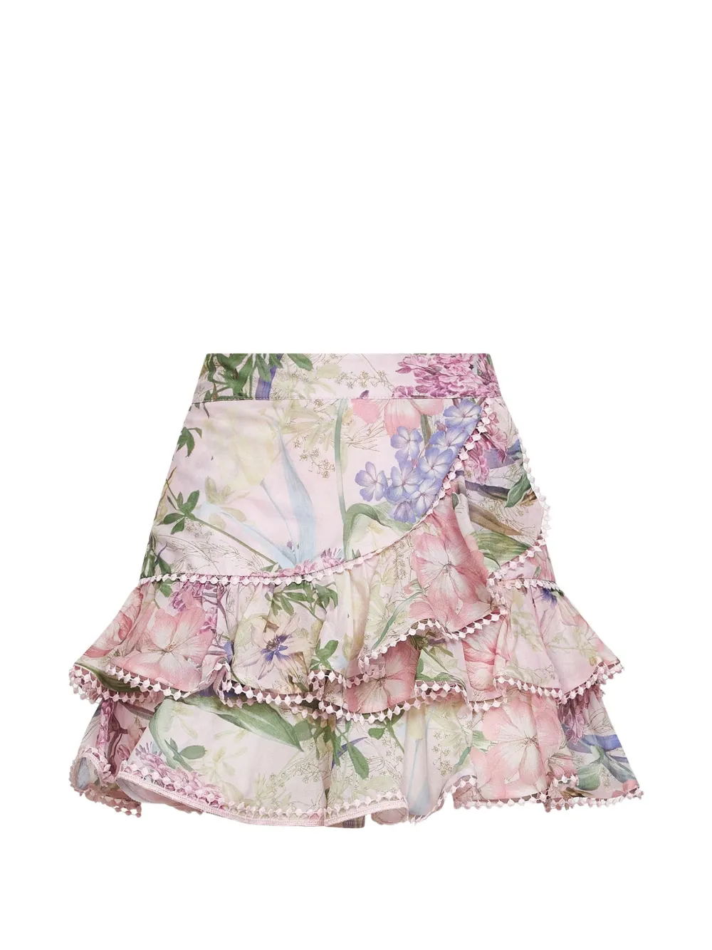 Charo Ruiz Ibiza Fera mini-rok met ruches Roze