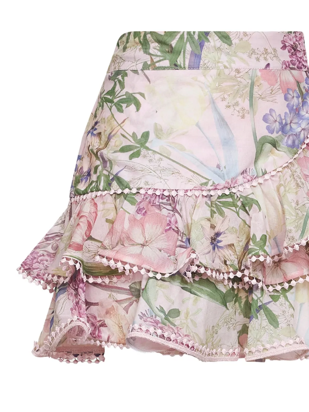 Charo Ruiz Ibiza Fera mini-rok met ruches Roze