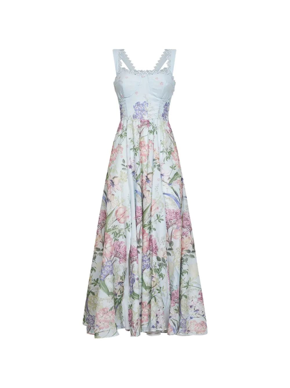 Charo Ruiz Ibiza Crissy floral-print midi dress - Blue
