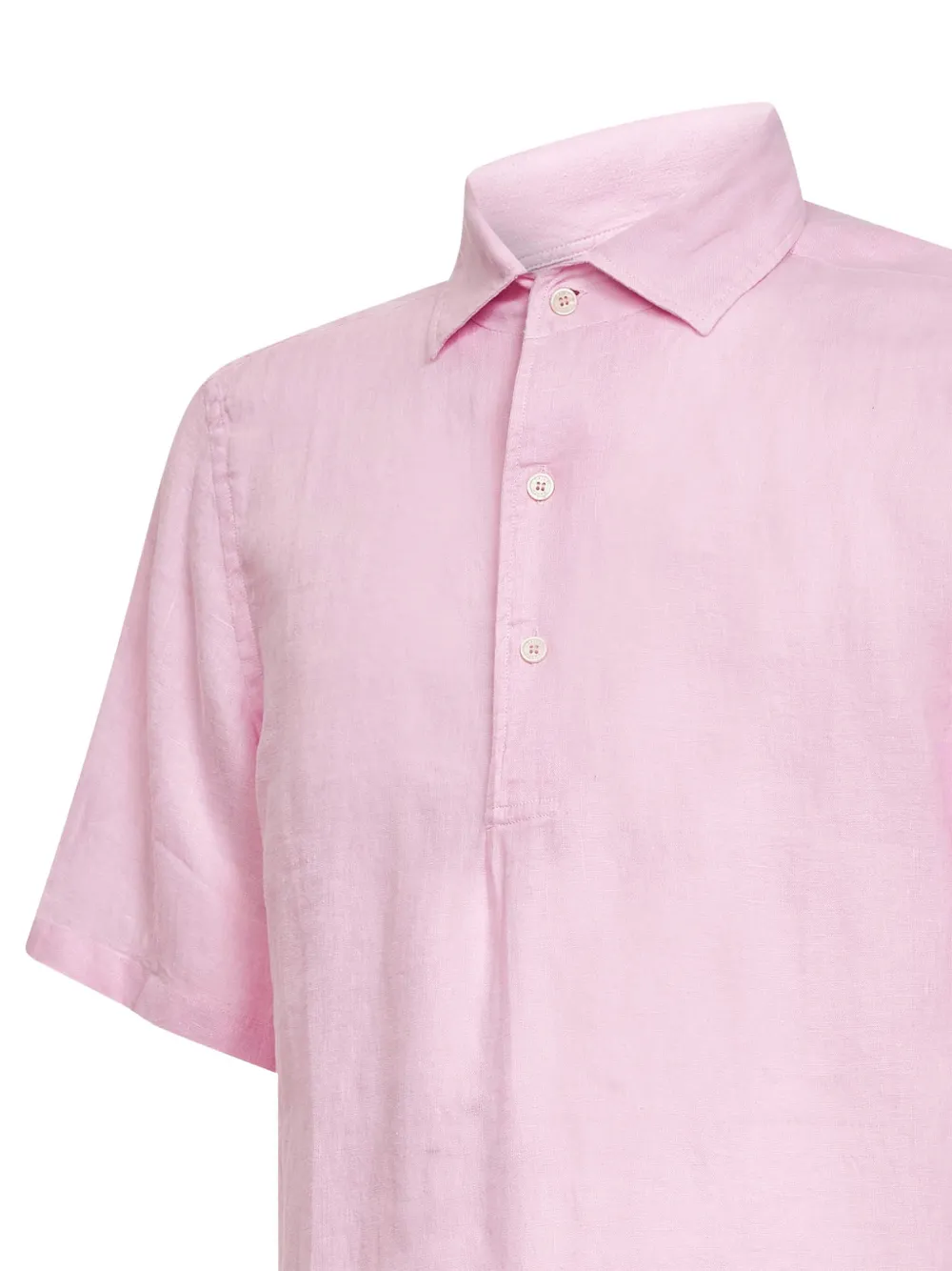 MC2 Saint Barth Raphael linnen poloshirt Roze