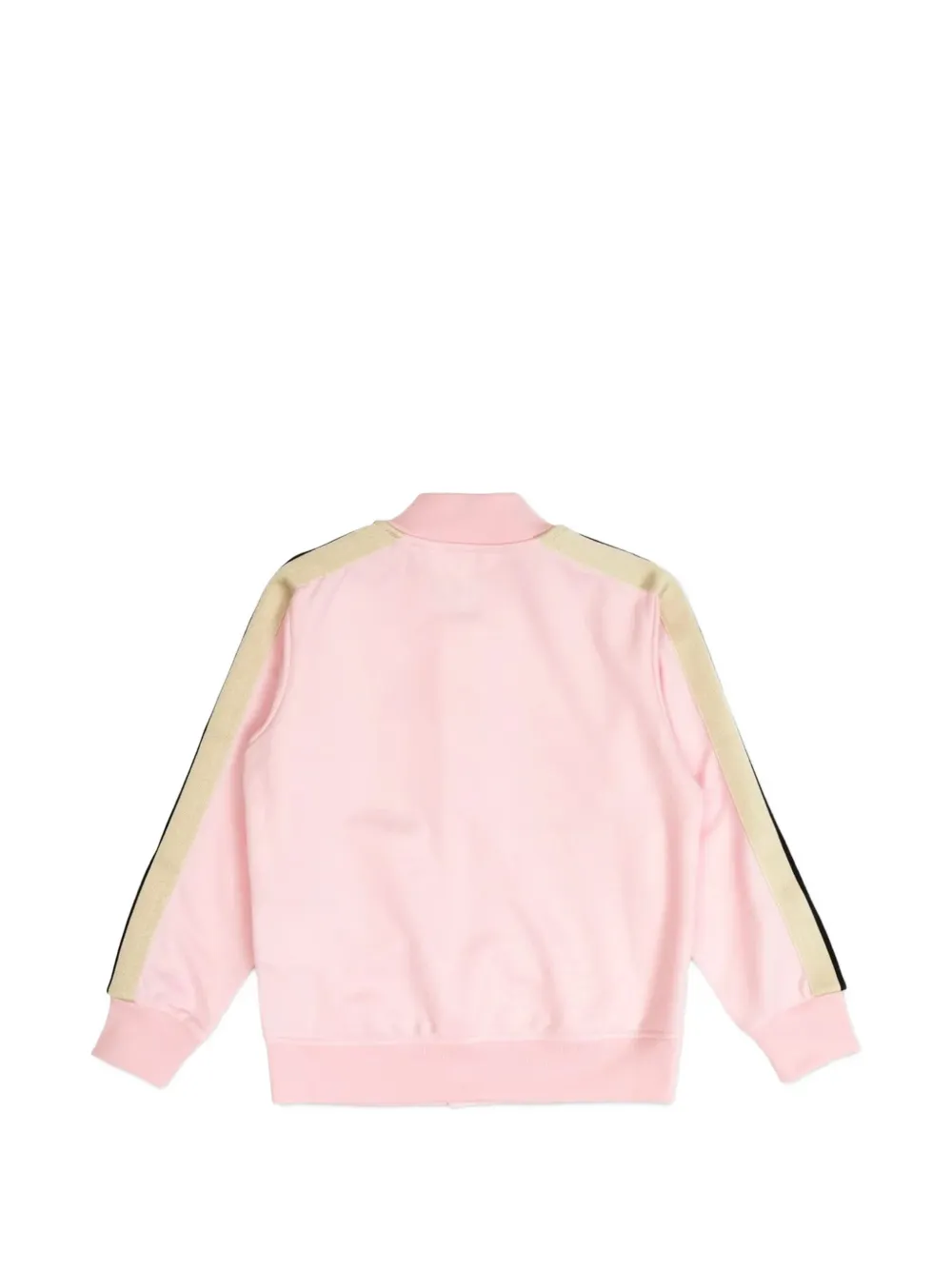 Palm Angels Kids Gestreepte sweater met logo-detail Roze
