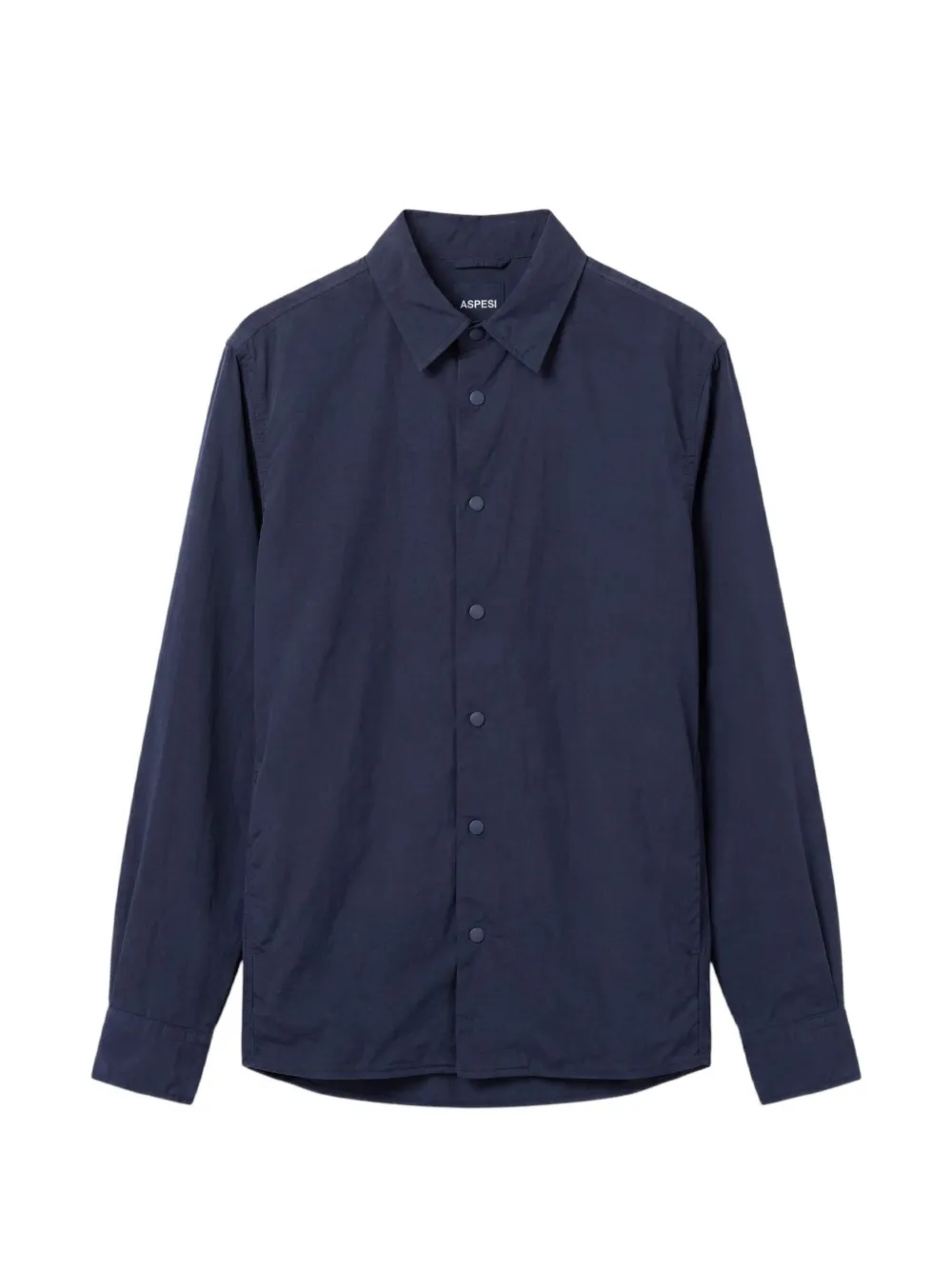 press-stud-fastening shirt
