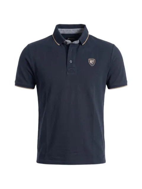 Blauer logo-patch polo shirt
