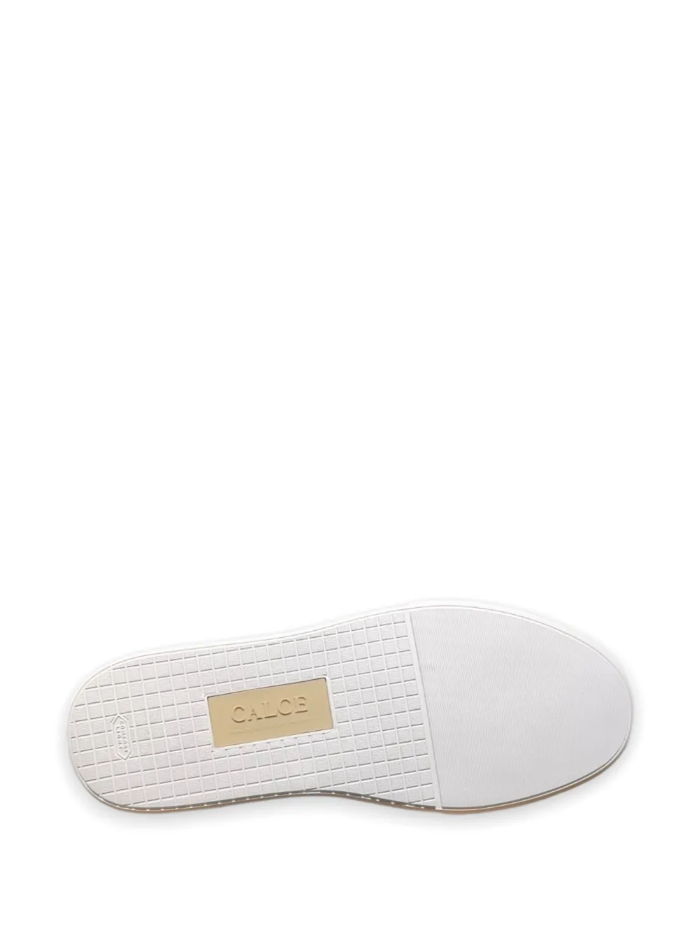 CALCE Geweven leren sneakers Bruin