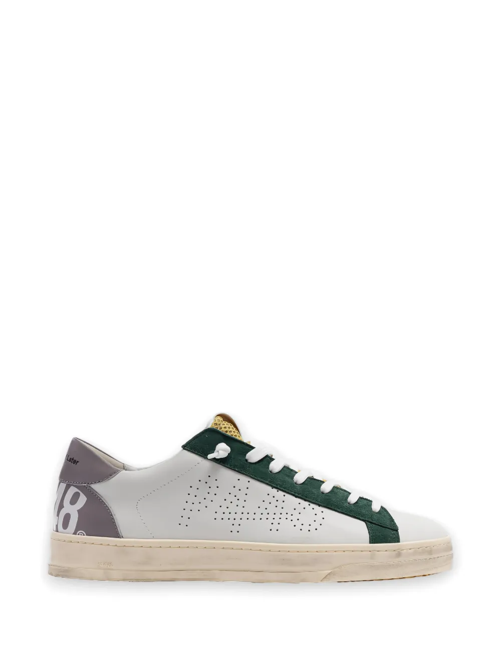 P448 Jack Sweden logo-perforated sneakers - Bianco