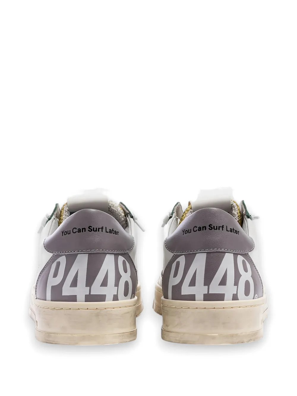 P448 Jack Sweden logo-perforated sneakers Wit