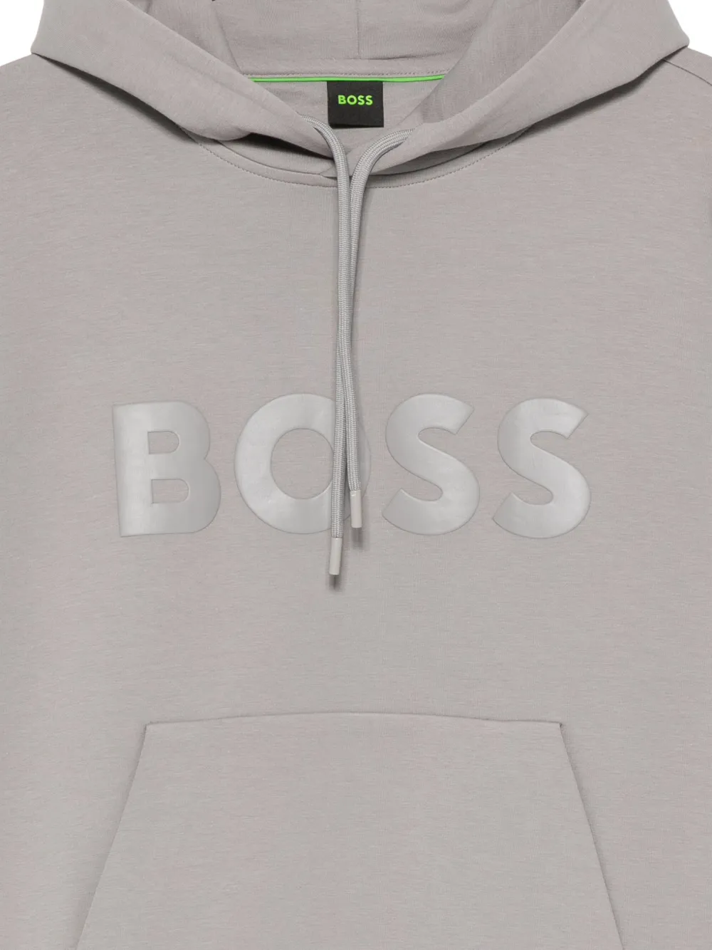 BOSS Hoodie met logoprint Grijs