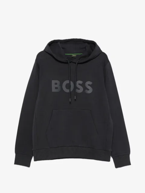 BOSS hættetrøje med logotryk og snoretræk