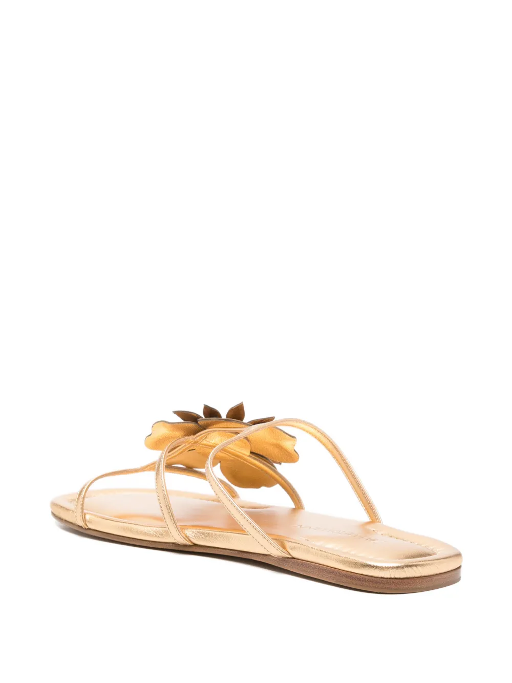 ZIMMERMANN floral-appliqué sandals Goud