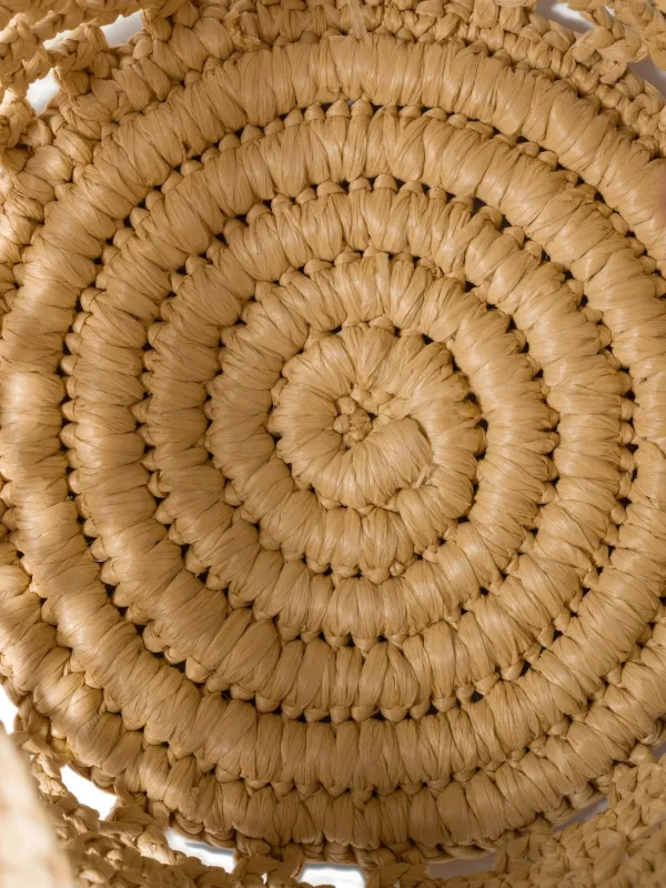 Miu Miu Raffia Crochet Pouch | Neutrals | FARFETCH