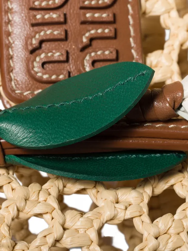 Miu Miu Raffia Crochet Pouch | Neutrals | FARFETCH