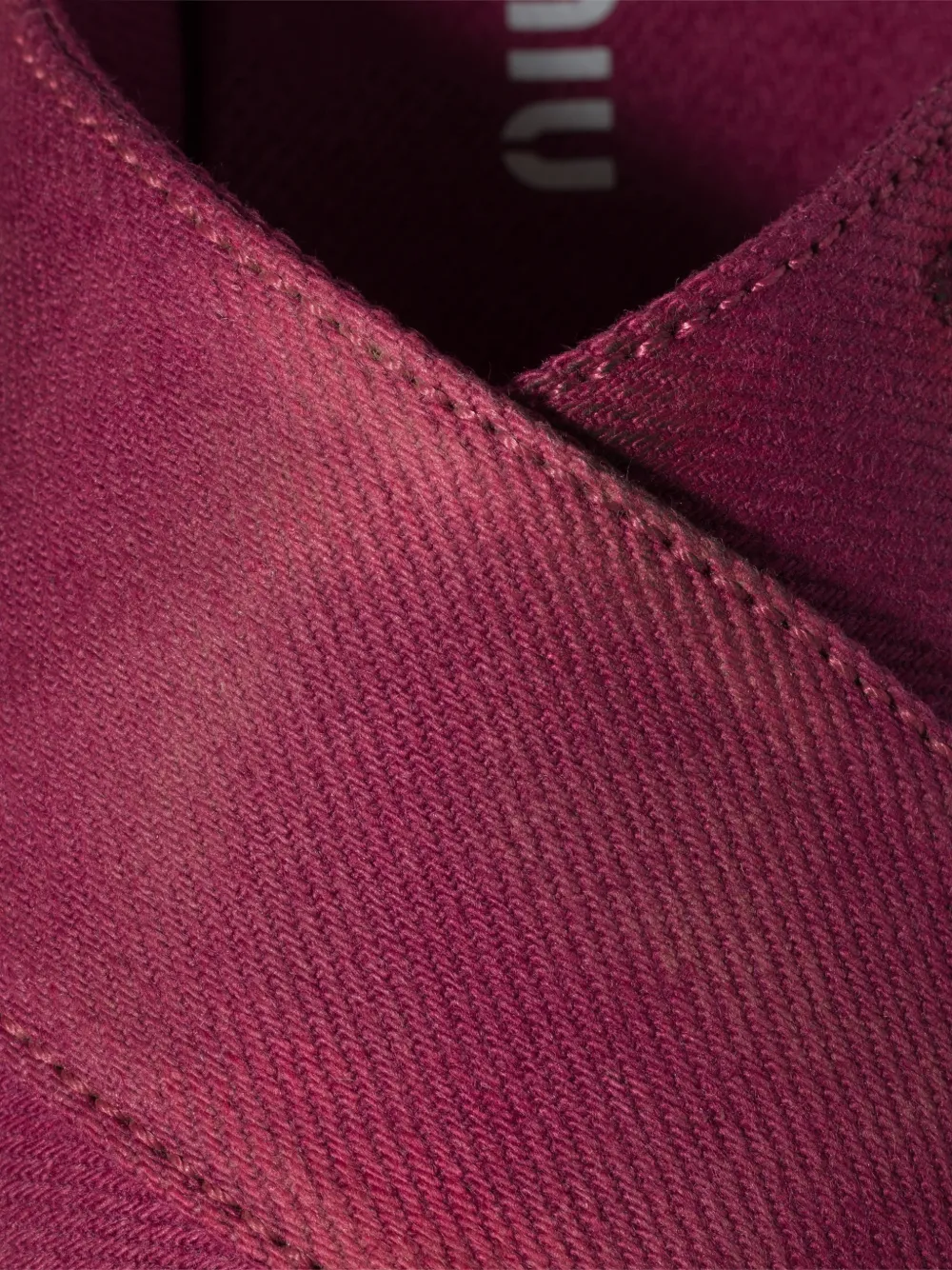 Miu Gabardine sandalen Rood
